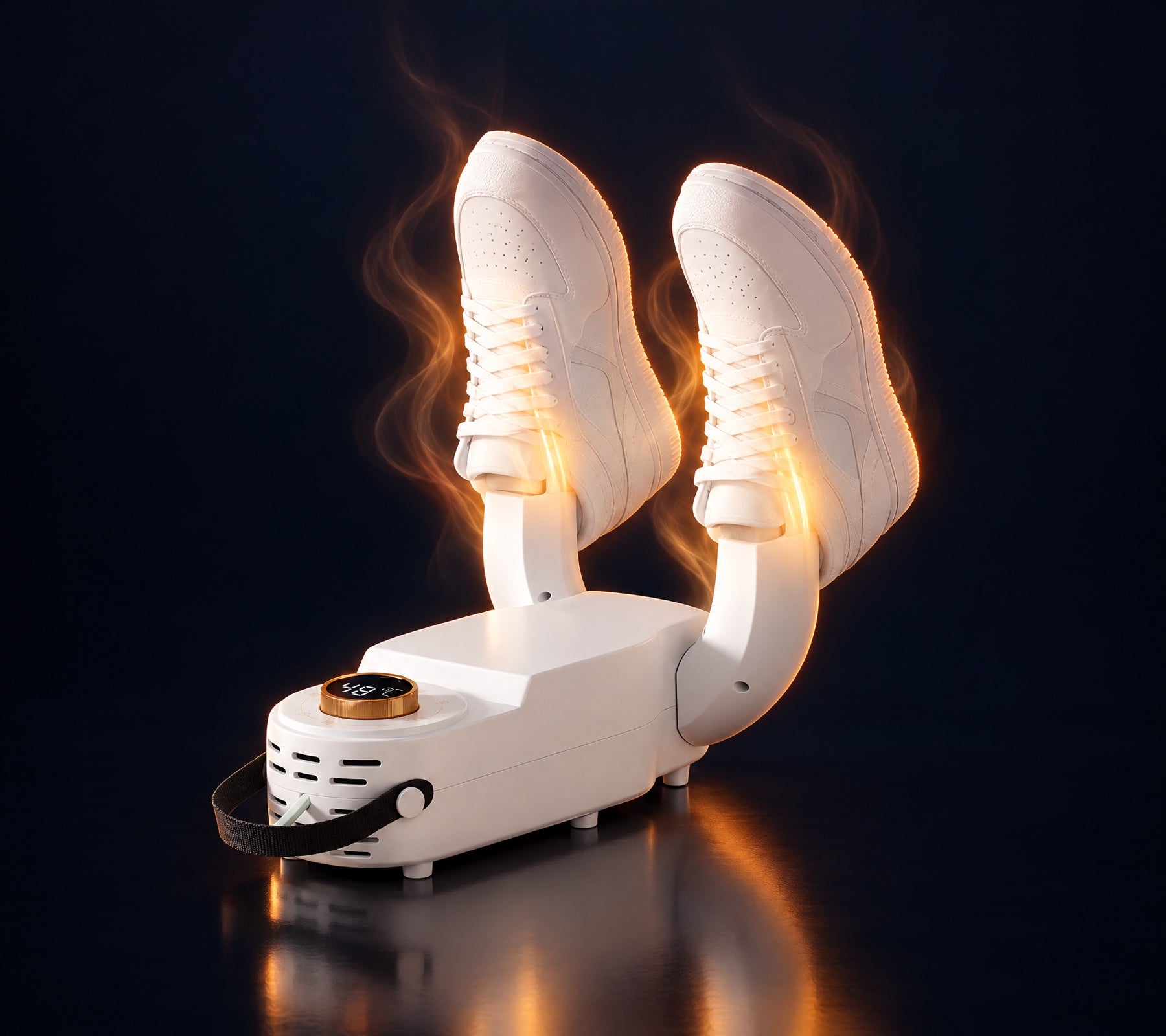 Bellvano dryer drying a pair of shoes with warm air